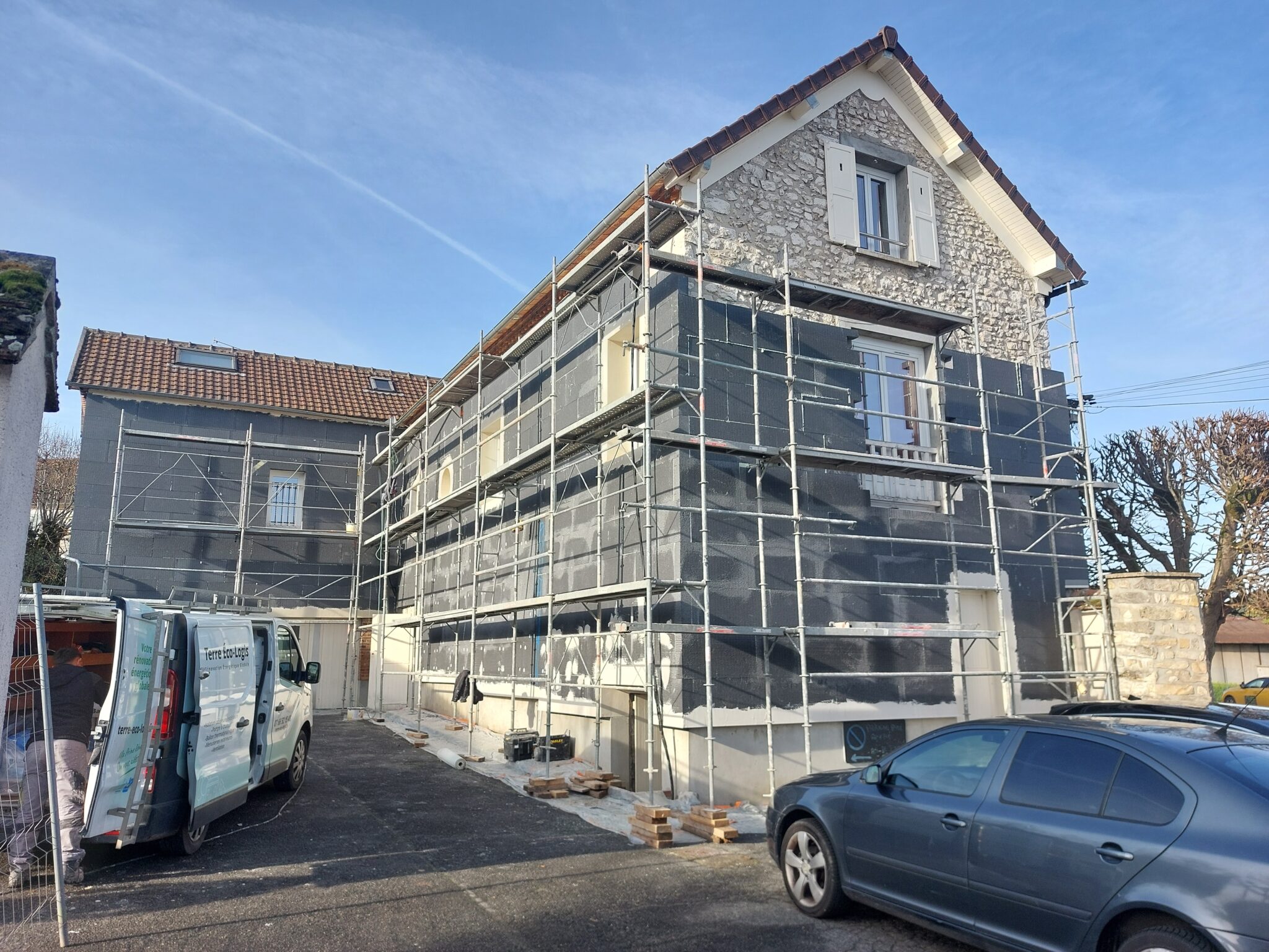Chantier ITE Morêt Loing et Orvannes